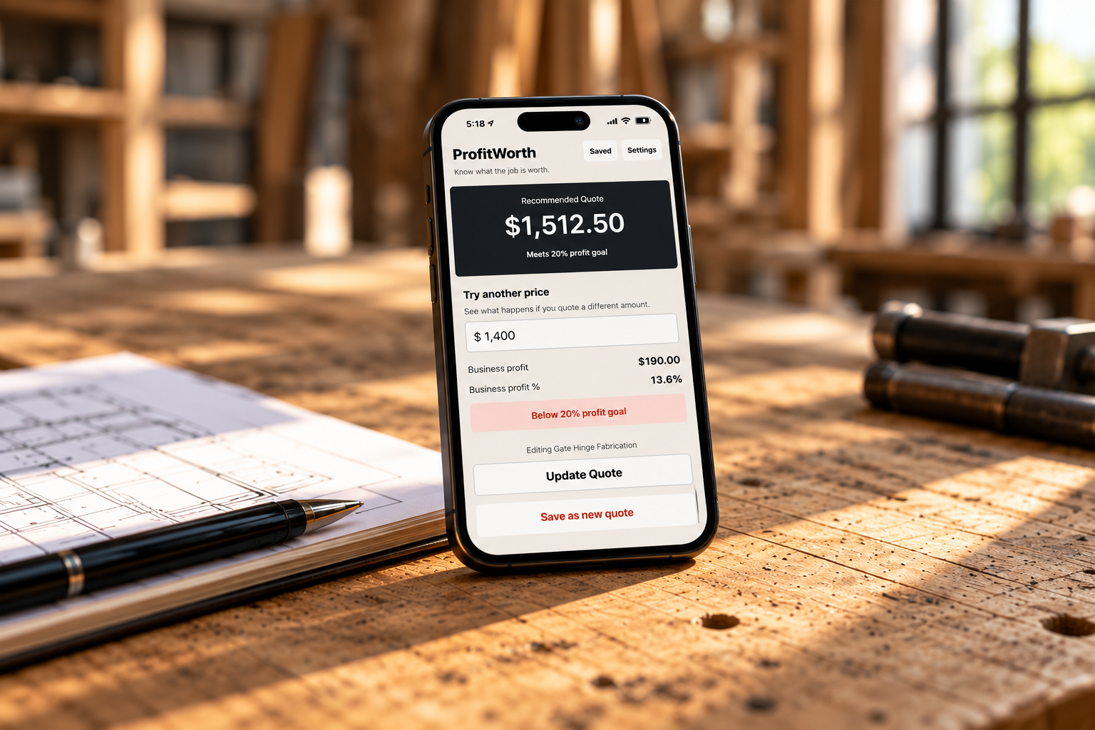 ProfitWorth alternate price evaluation
